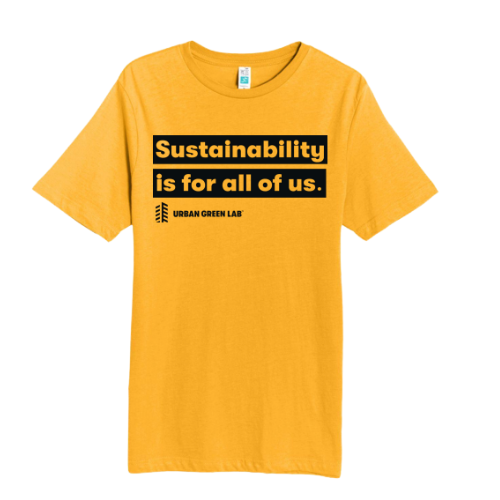 "Sustainability is for all of us" Short Sleeve T-shirt